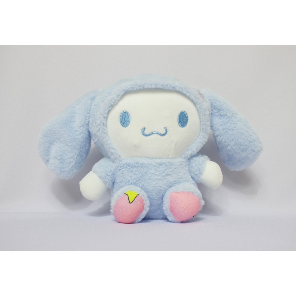 Cinnamoroll Sanrio Hello Kitty Kawaii Stars Blue Bunny Suit PJs Plush 8"